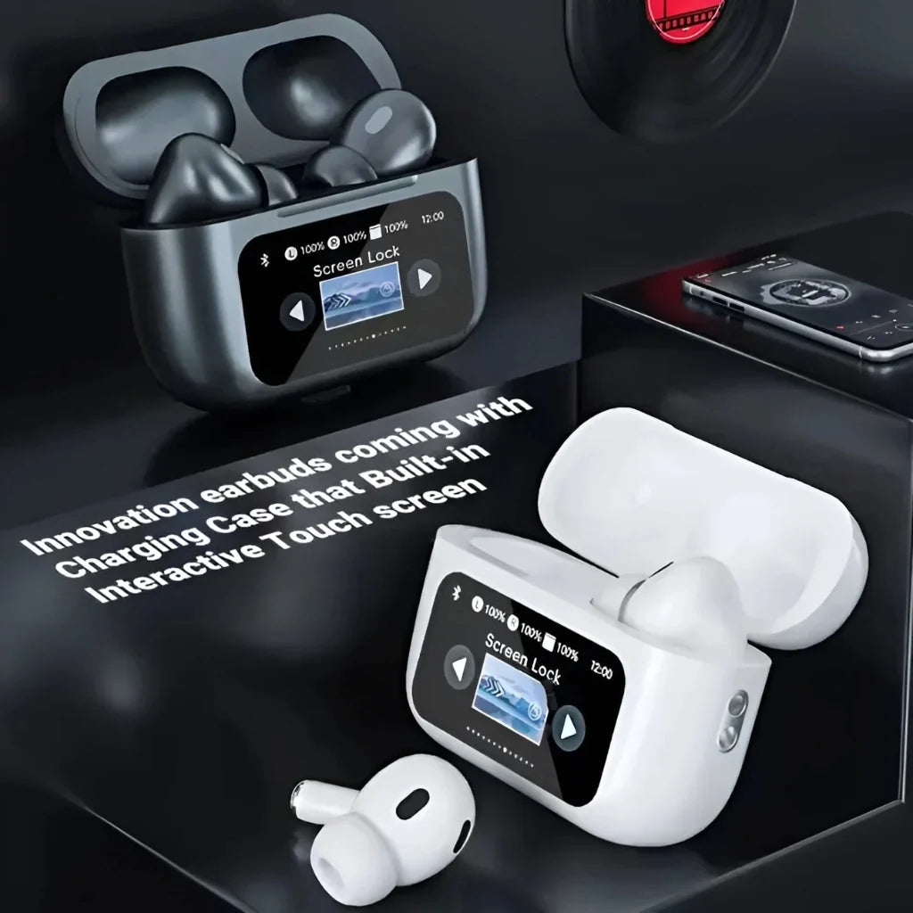 AuraPods Pro – Smart Display Wireless Earbuds
