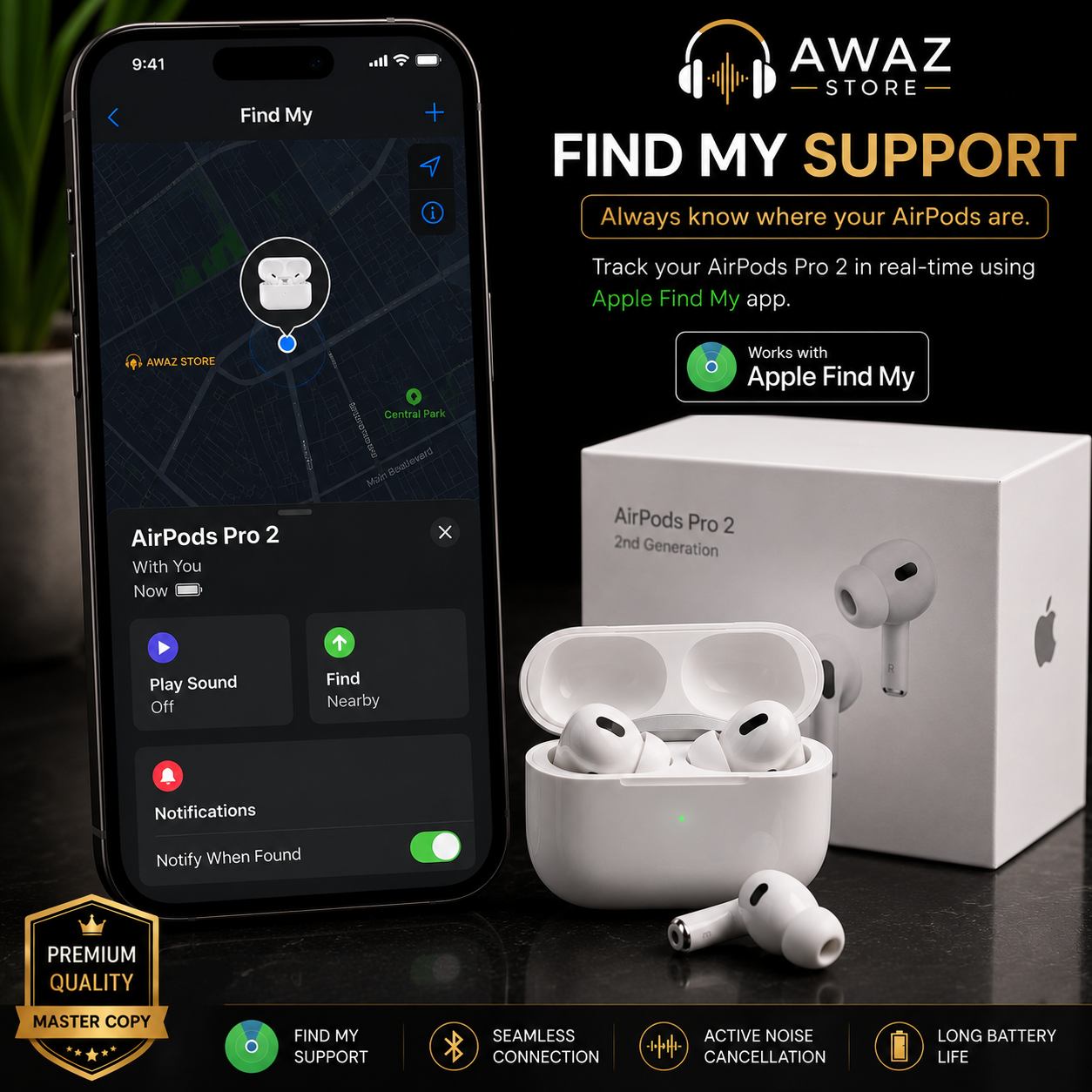 Premium White Airpods Pro 2 Master++