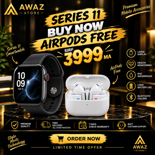 Smart Watch Series 11  Earbuds Free Pro 3 | Free Delivery