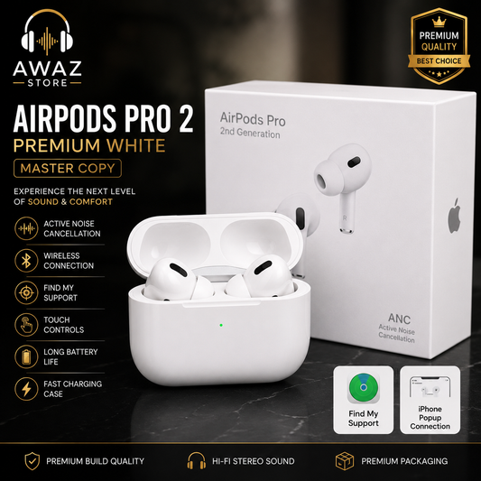 Premium White Airpods Pro 2 Master++