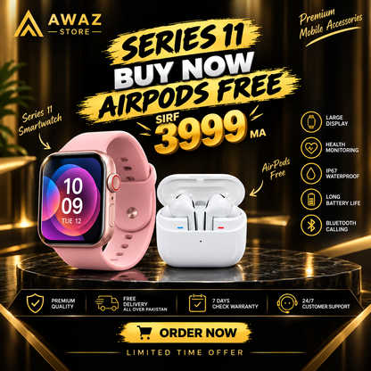 Smart Watch Series 11  Earbuds Free Pro 3 | Free Delivery