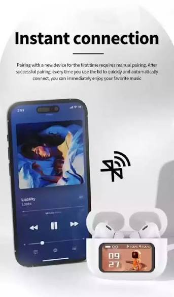 AuraPods Pro – Smart Display Wireless Earbuds